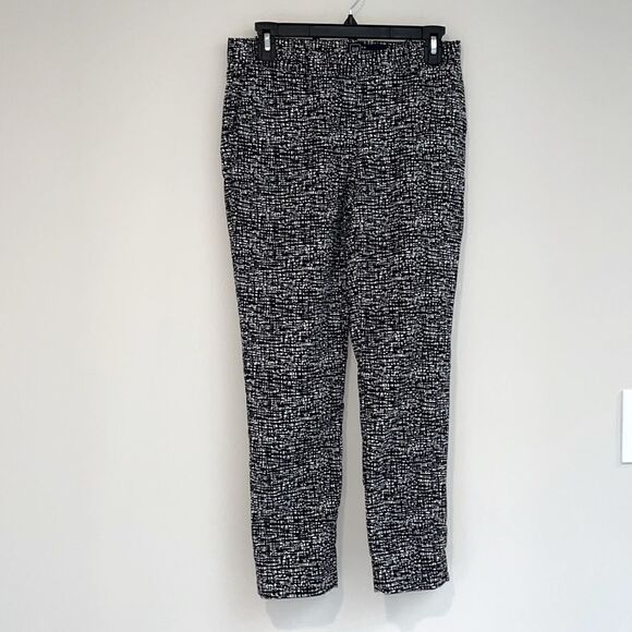 GAP Women’s Black & White Plaid Slim Crop High Rise Trouser Pants Size 4… - Picture 1 of 13